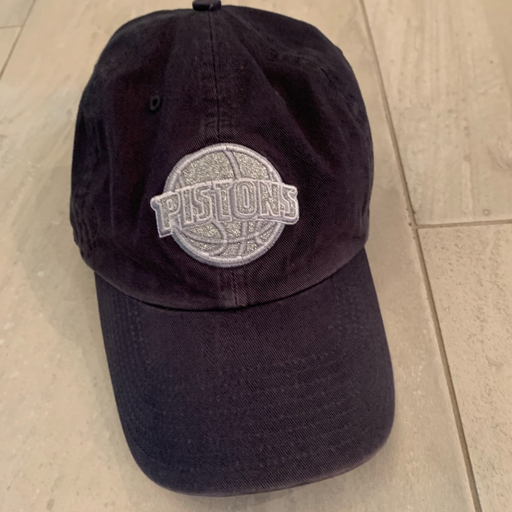 Ladies Black Detroit Pistons Hat Cap